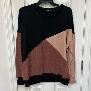 White Birch color block sweatshirt
